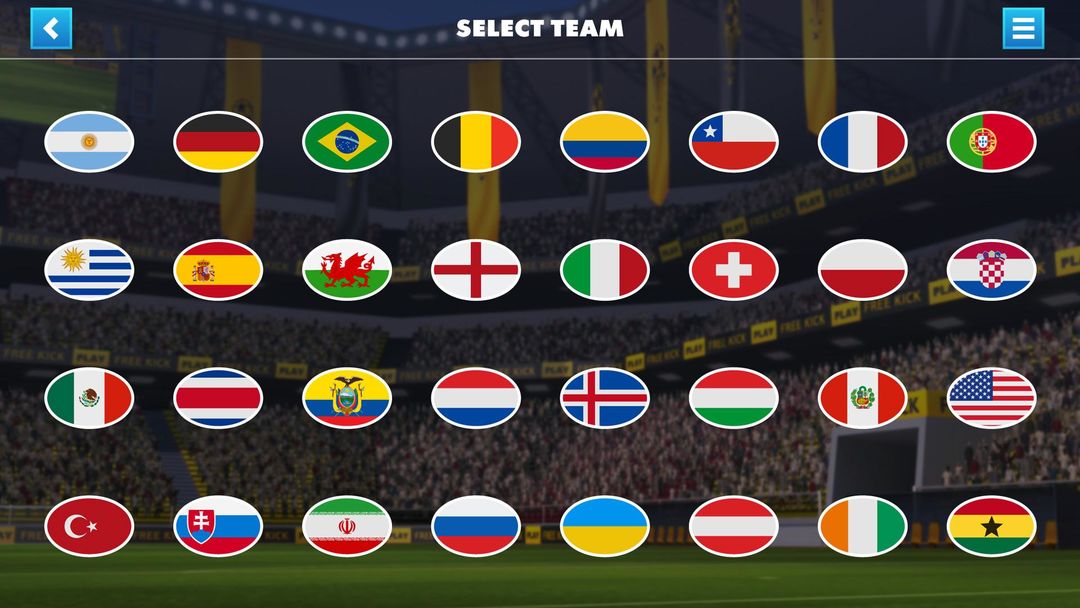 Screenshot of SOCCER FREE KICK WORLD CUP 17