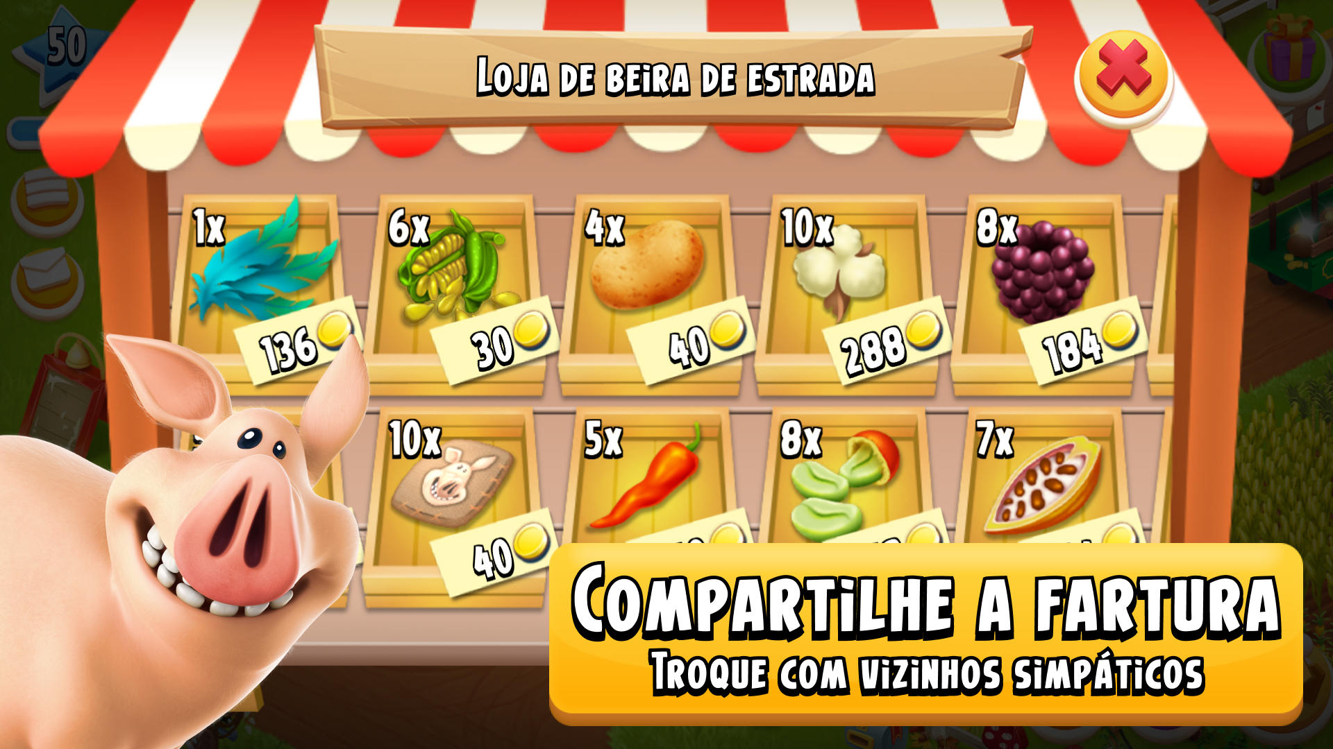 Captura de Tela do Jogo Hay Day