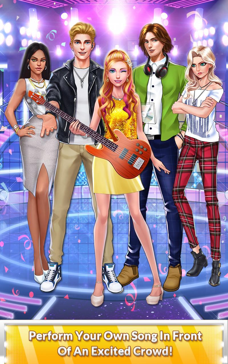 Cuplikan Layar Game Pop Star Celebrity Love Story