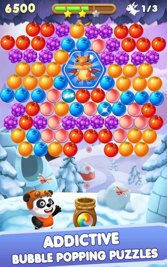 Bubble Panda Rescue 게임 스크린 샷