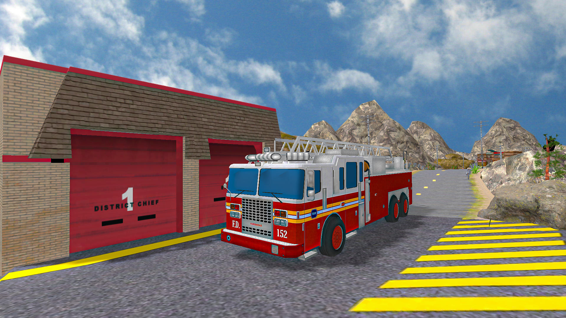 Скриншот игры Firetruck Vehicle Master Game