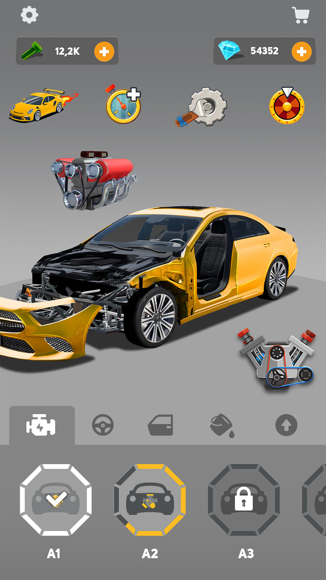 Screenshot of IDLE Cars: Tuning Tycoon