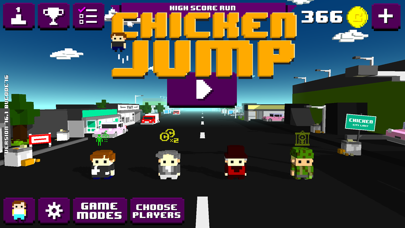Screenshot 1 of Chicken Jump - Trânsito Louco 108.1