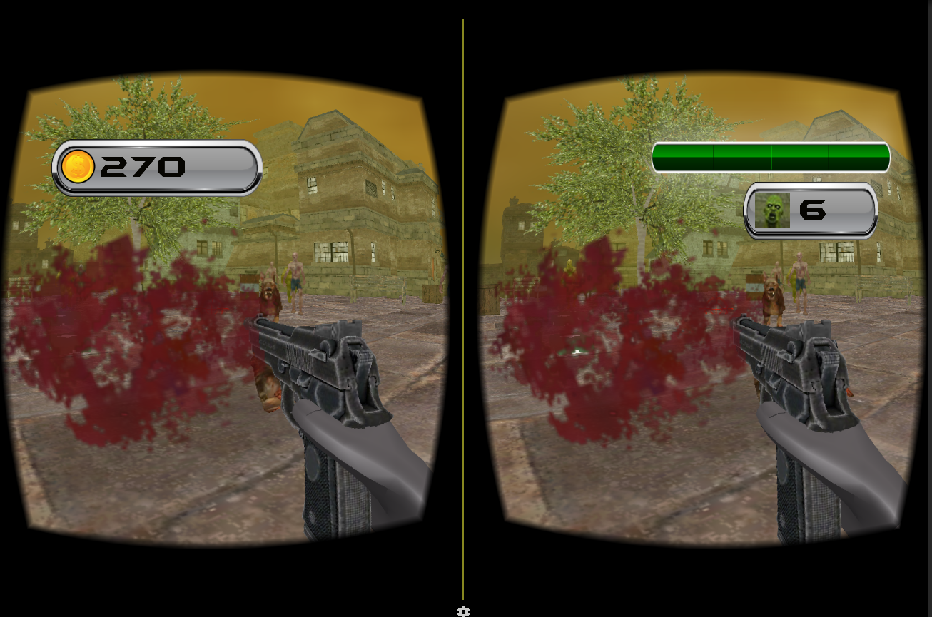 Screenshot of Zombie Shoot Virtual Reality