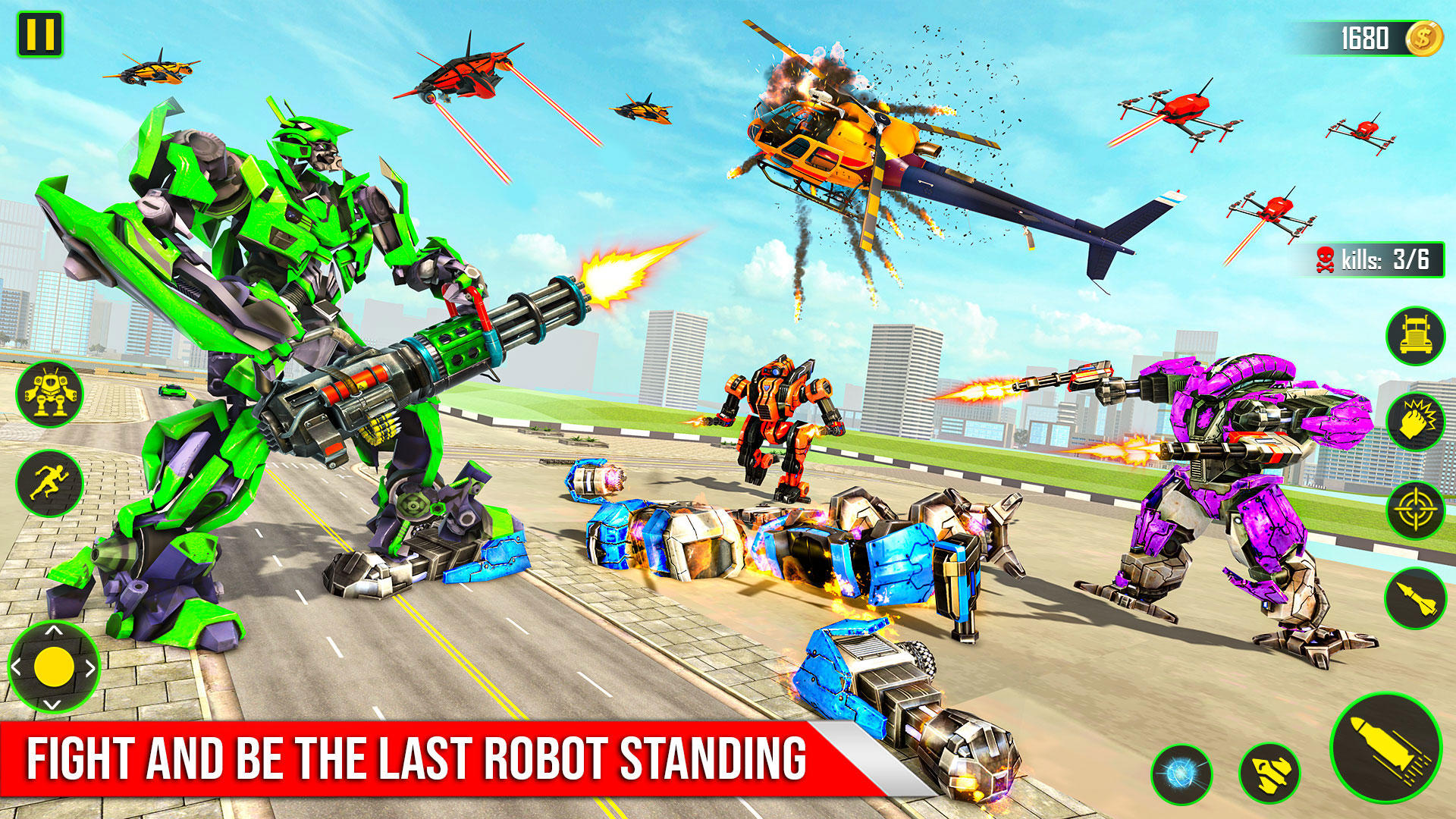 Air Robot Game - Flying Robot Game Screenshot