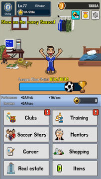 Captura de Tela do Jogo Soccer Star Clicker