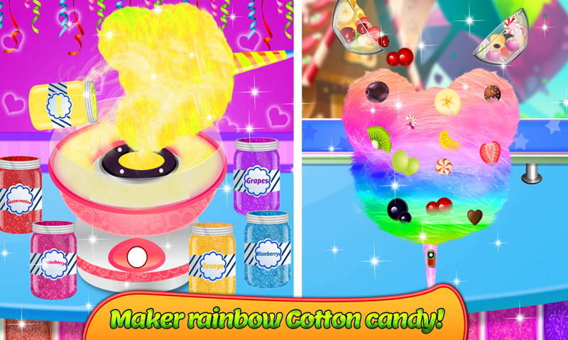 Ice Cream Rolls Maker- Rainbow Sandwich Food Stall Game Screenshot