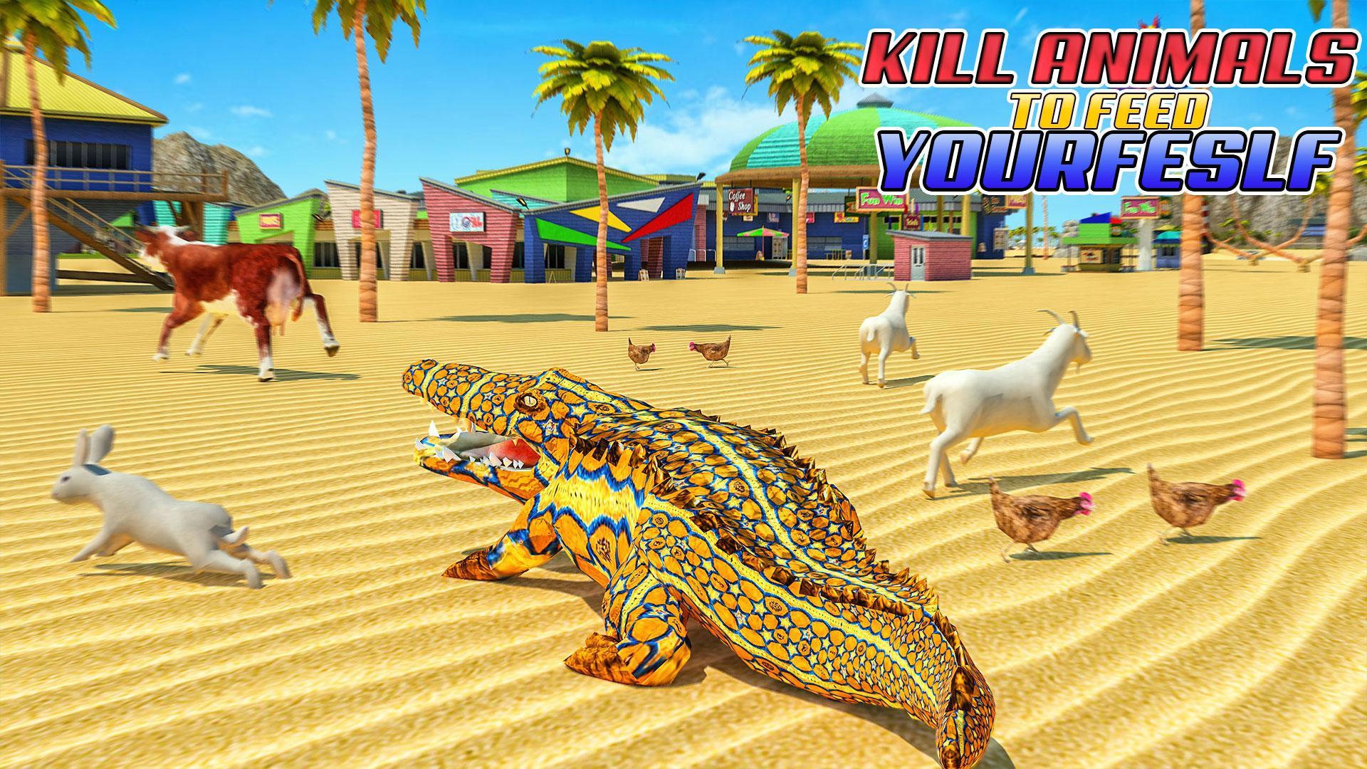 Angry Crocodile Game: New Wild Hunting Gamesのキャプチャ