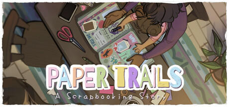 Banner of Paper Trails: A Scrapbooking Story 