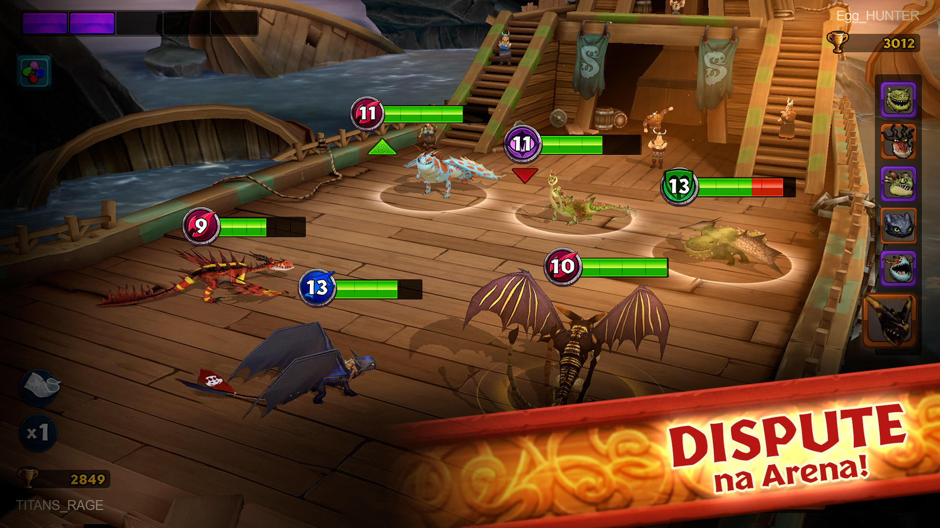 Captura de Tela do Jogo Dragões: A Ascenção de Berk