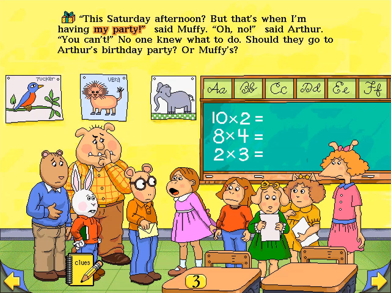Arthur's Birthday 게임 스크린 샷