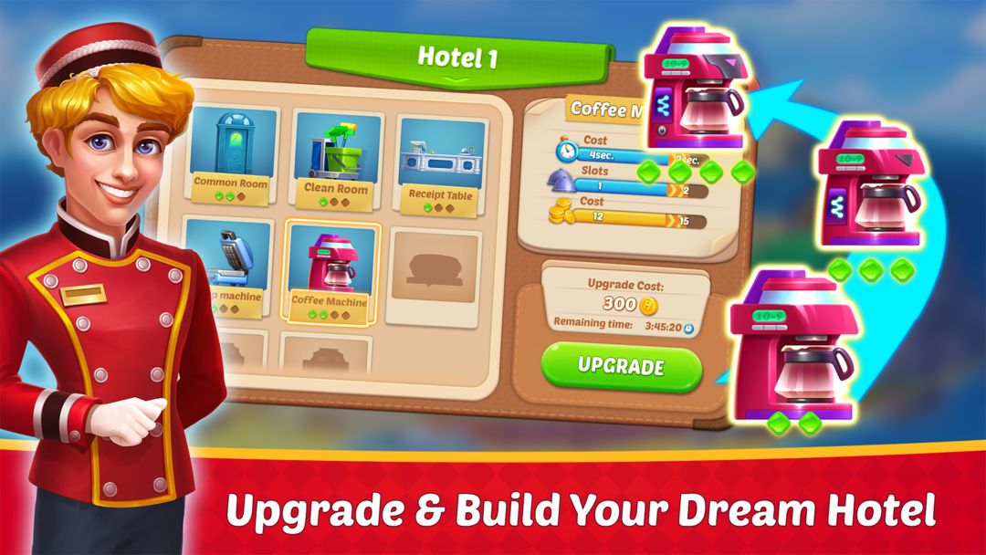 Dream Hotel: 호텔 게임 게임 스크린 샷