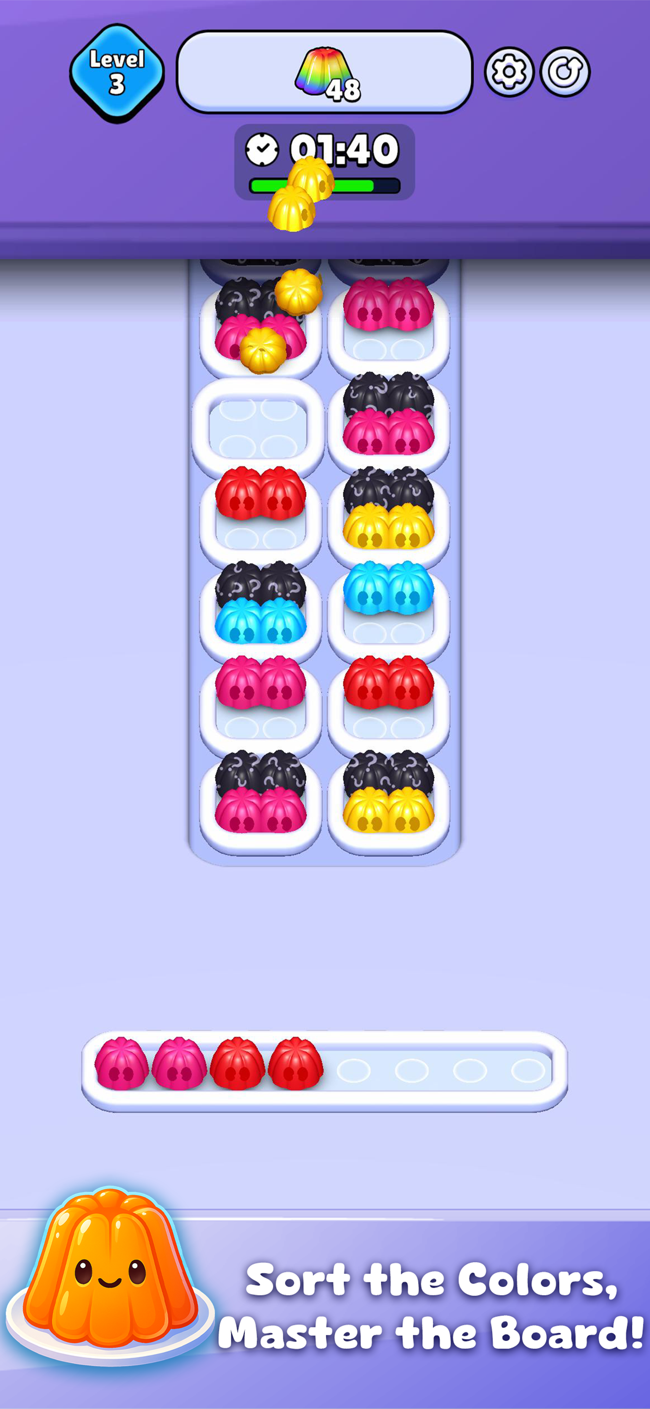 Sort Jellies Game Screenshot