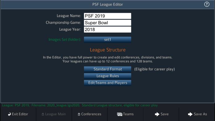 Screenshot of Pro Strategy Football 2020