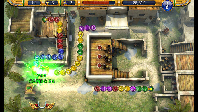 Luxor 2 HD Game Screenshot