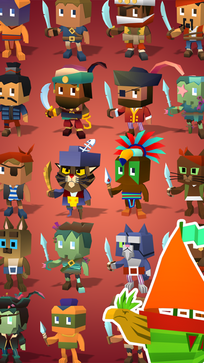 Captura de Tela do Jogo Blocky Pirates