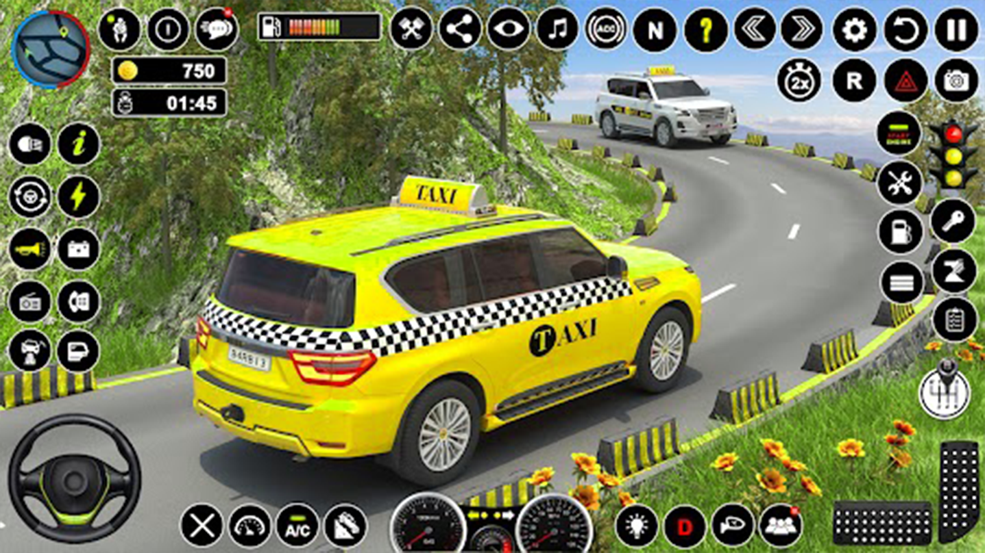 US Prado Car Taxi Driving Sim ภาพหน้าจอเกม