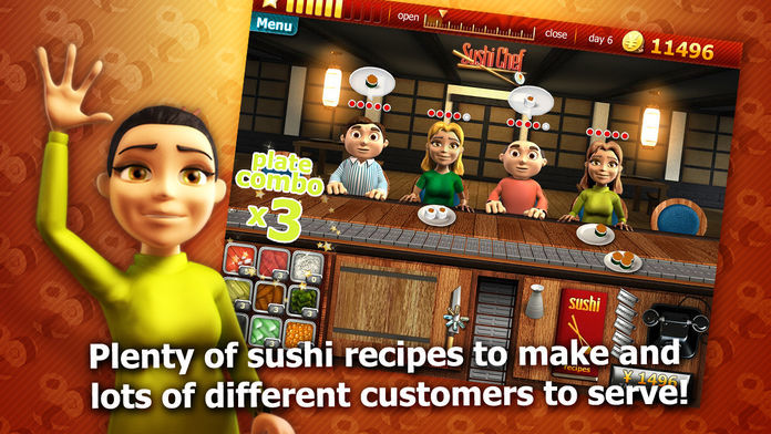 Youda Sushi Chef Premium遊戲截圖
