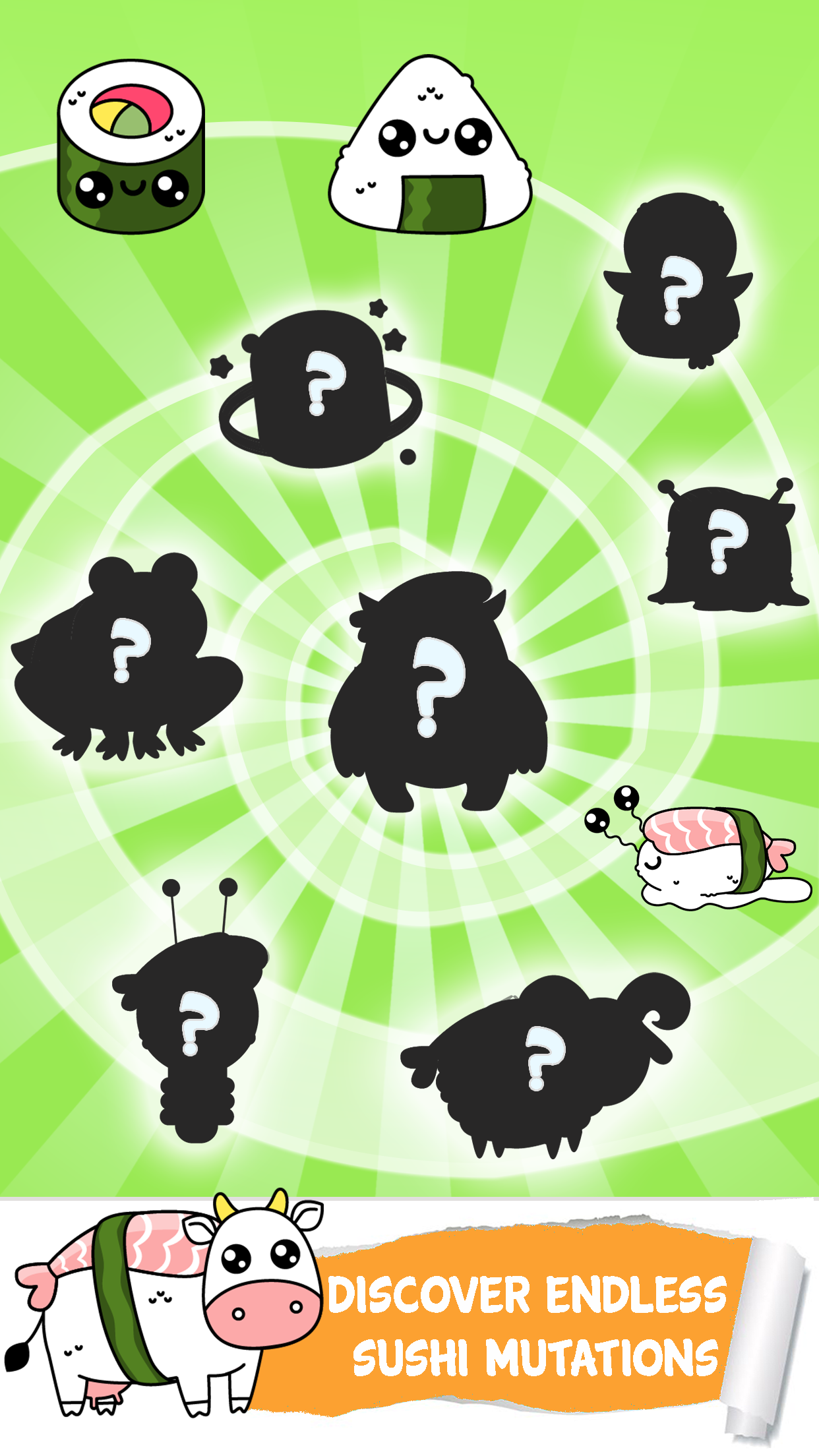 Captura de Tela do Jogo Sushi Evolution Food Clicker
