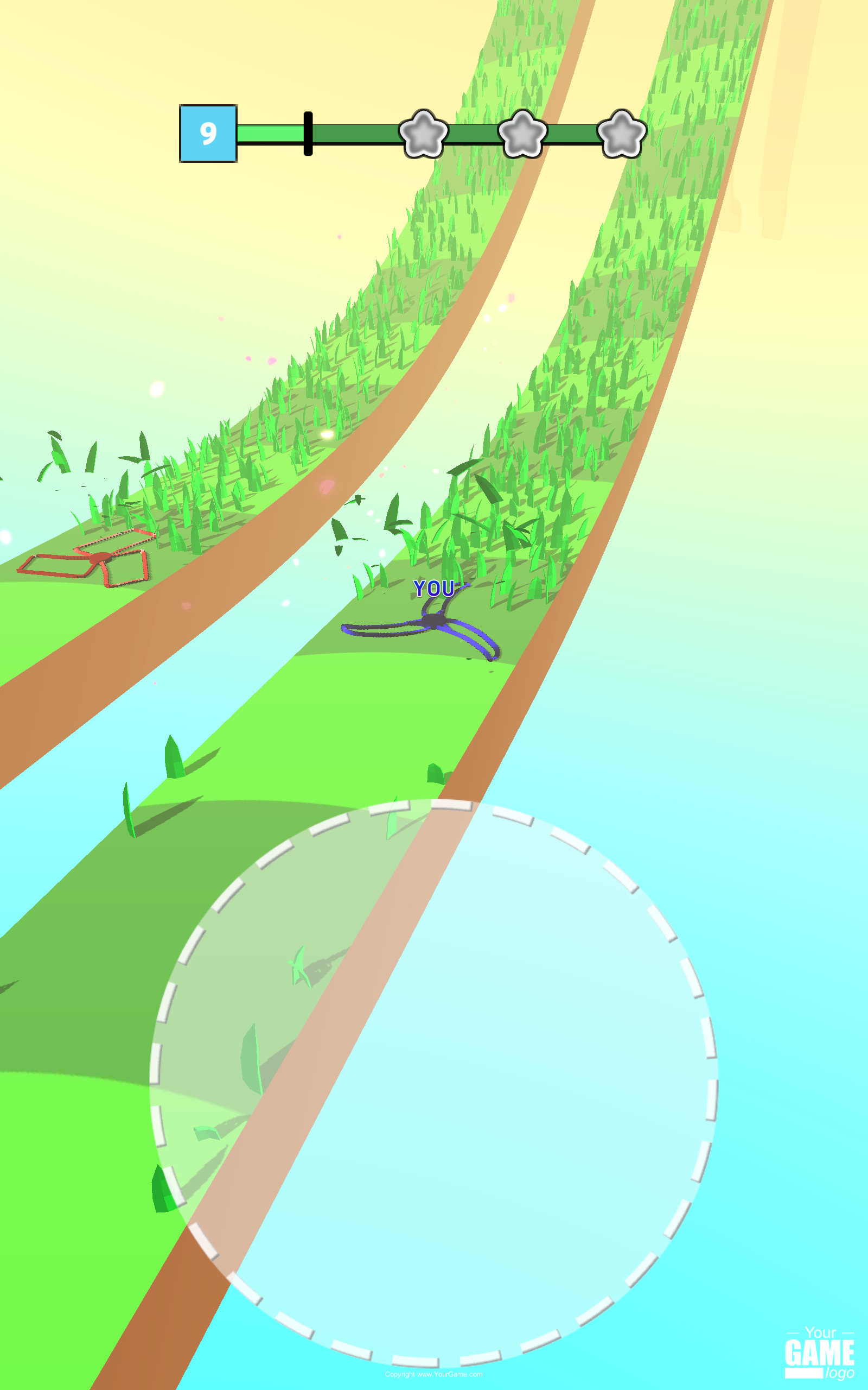 Draw Grass Cutter Game Screenshot