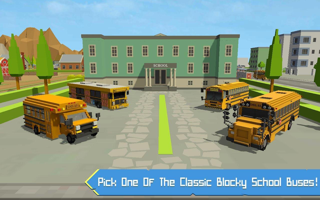 Screenshot 1 of Game Bus Sekolah Blocky World 1.5