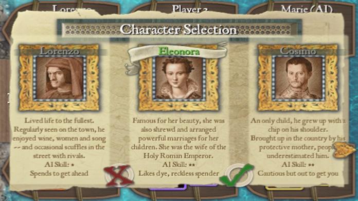 Скриншот игры Reiner Knizia's Medici HD