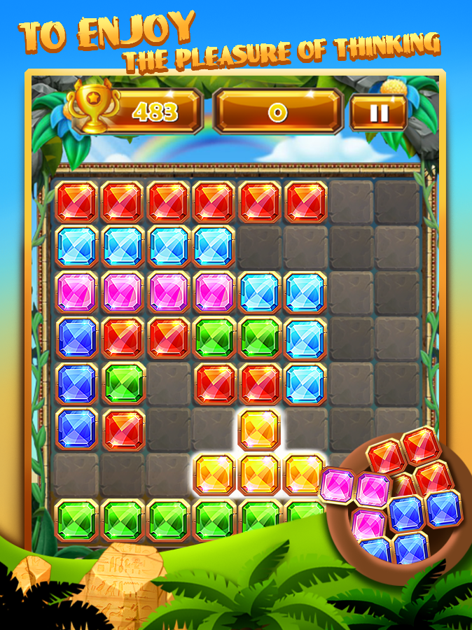 Puzzle Block Egyptian Quest Game Screenshot