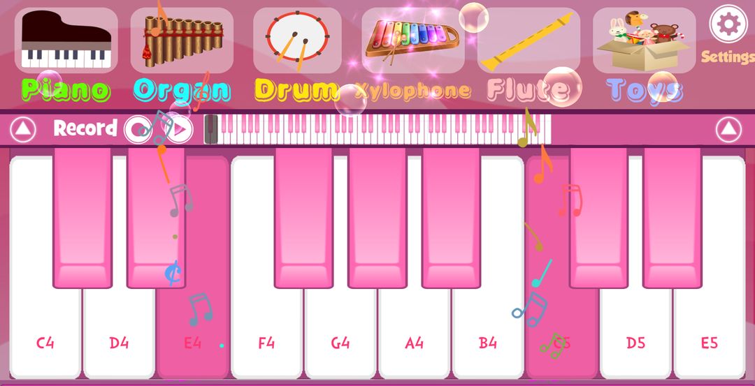 Pink Piano ภาพหน้าจอเกม