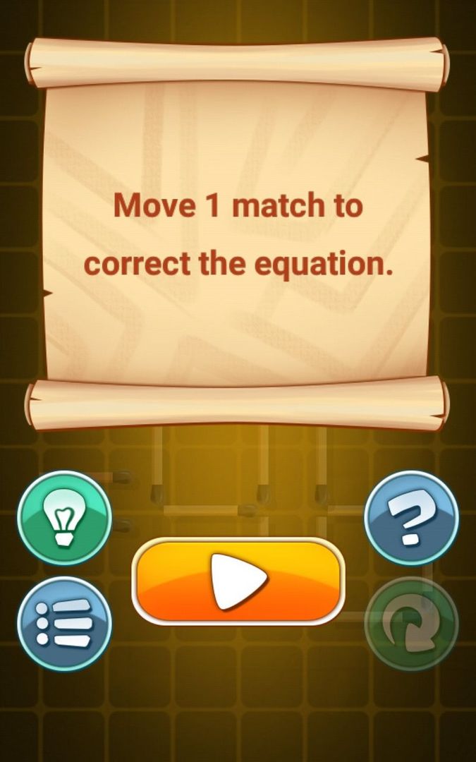 Screenshot of Matches Puzzle Game