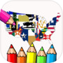 coloring flag of U.S. state のアイコン