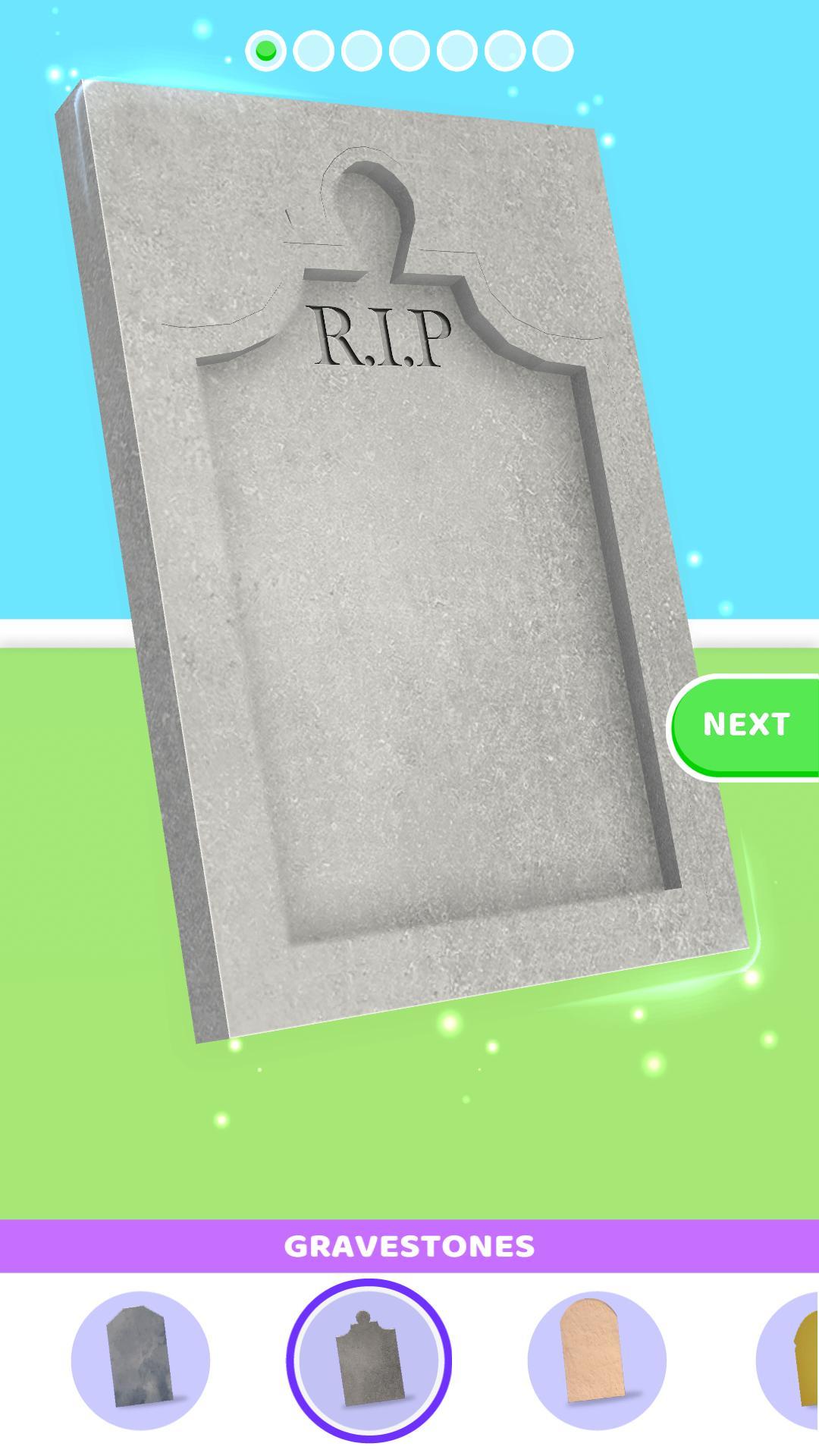 Grave Stone DIY Game Screenshot