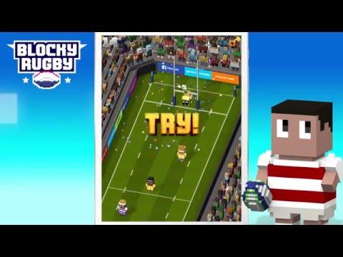 Screenshot of the video of Blocky Rugby