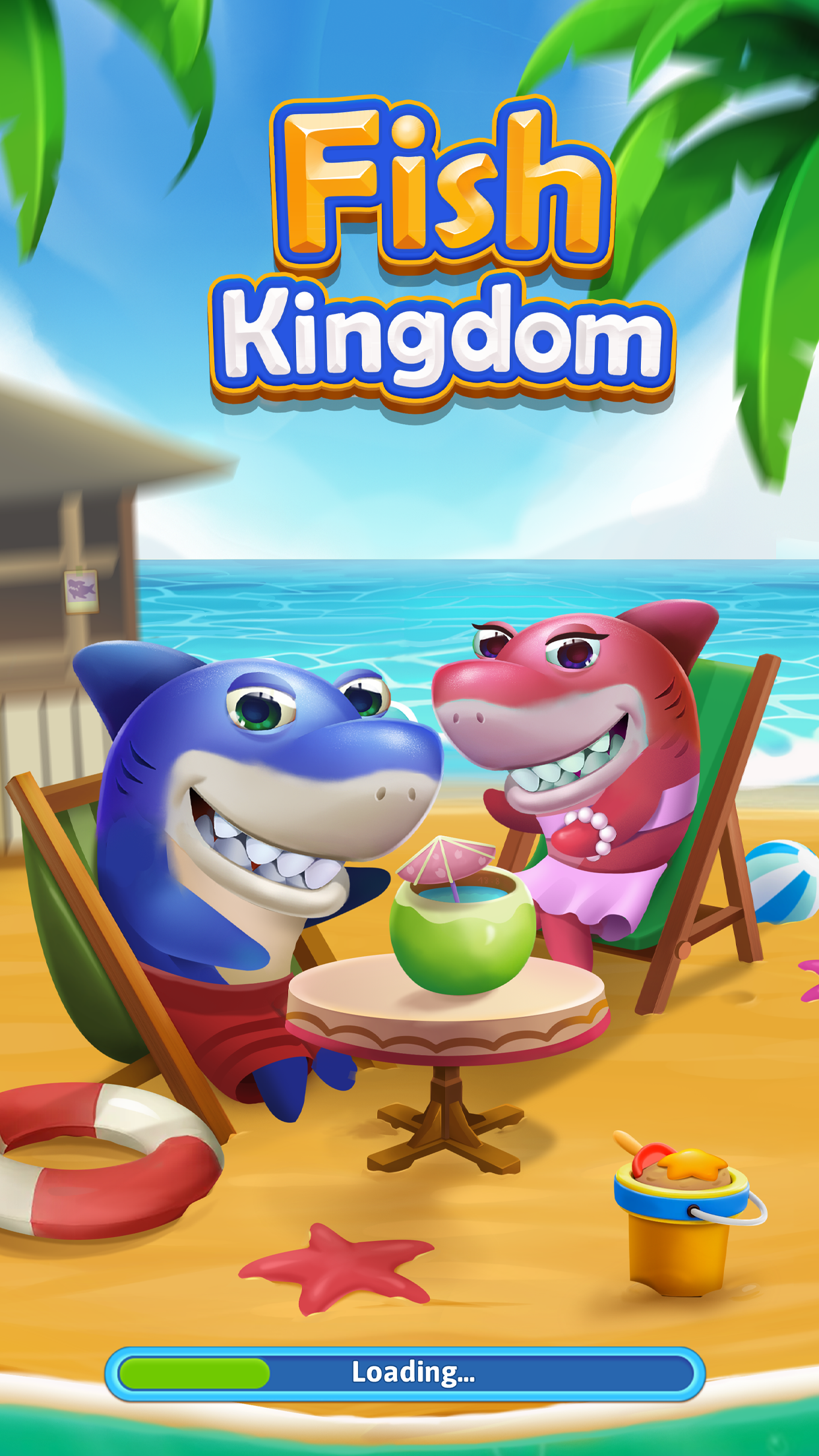 Captura de Tela do Jogo Fish Kingdom de Combinar 3