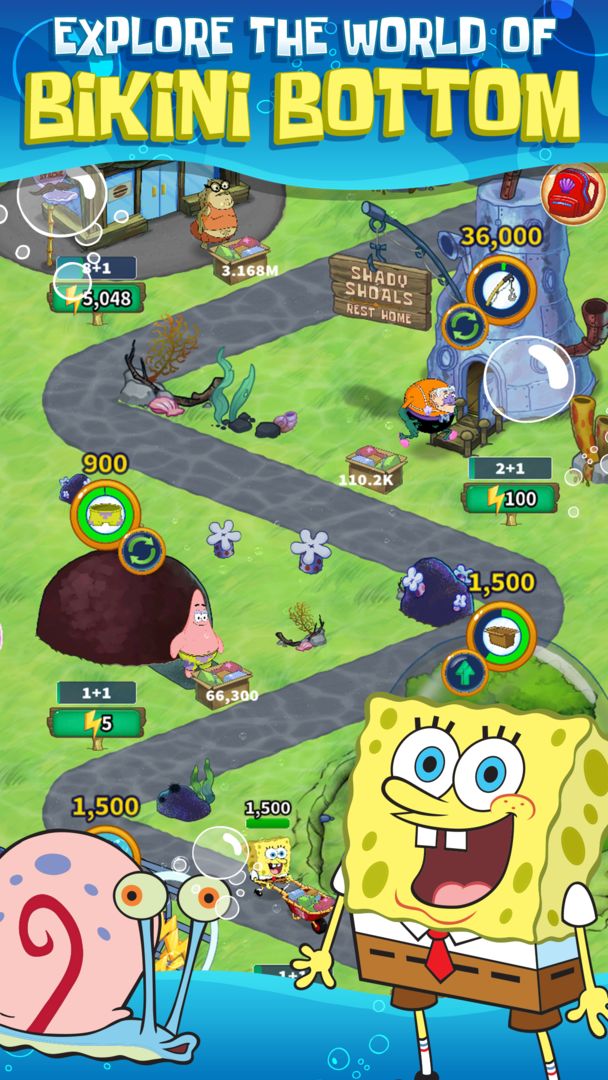 Screenshot of SpongeBob’s Idle Adventures