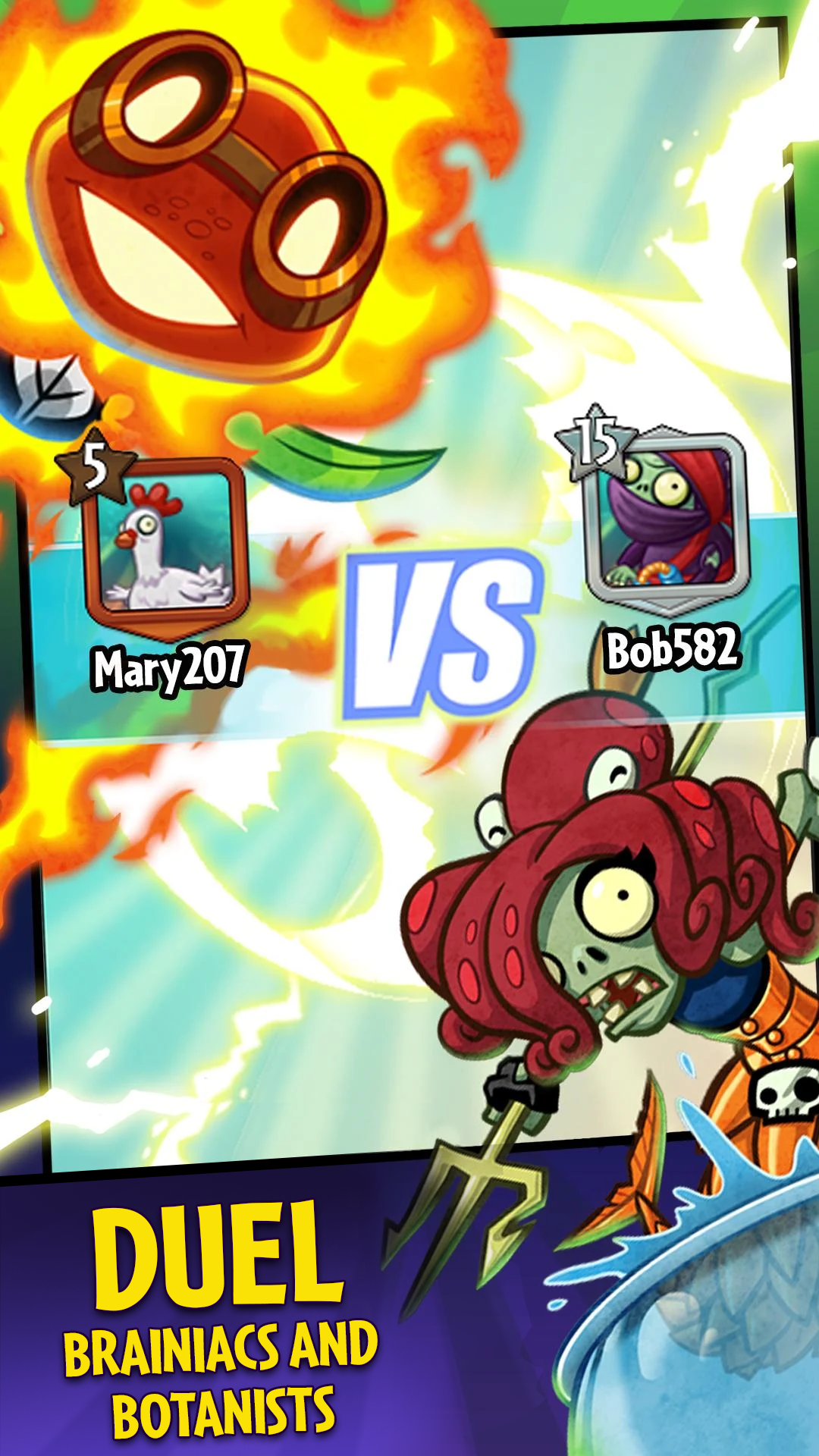 Plants vs. Zombies™ Heroes Game Screenshot