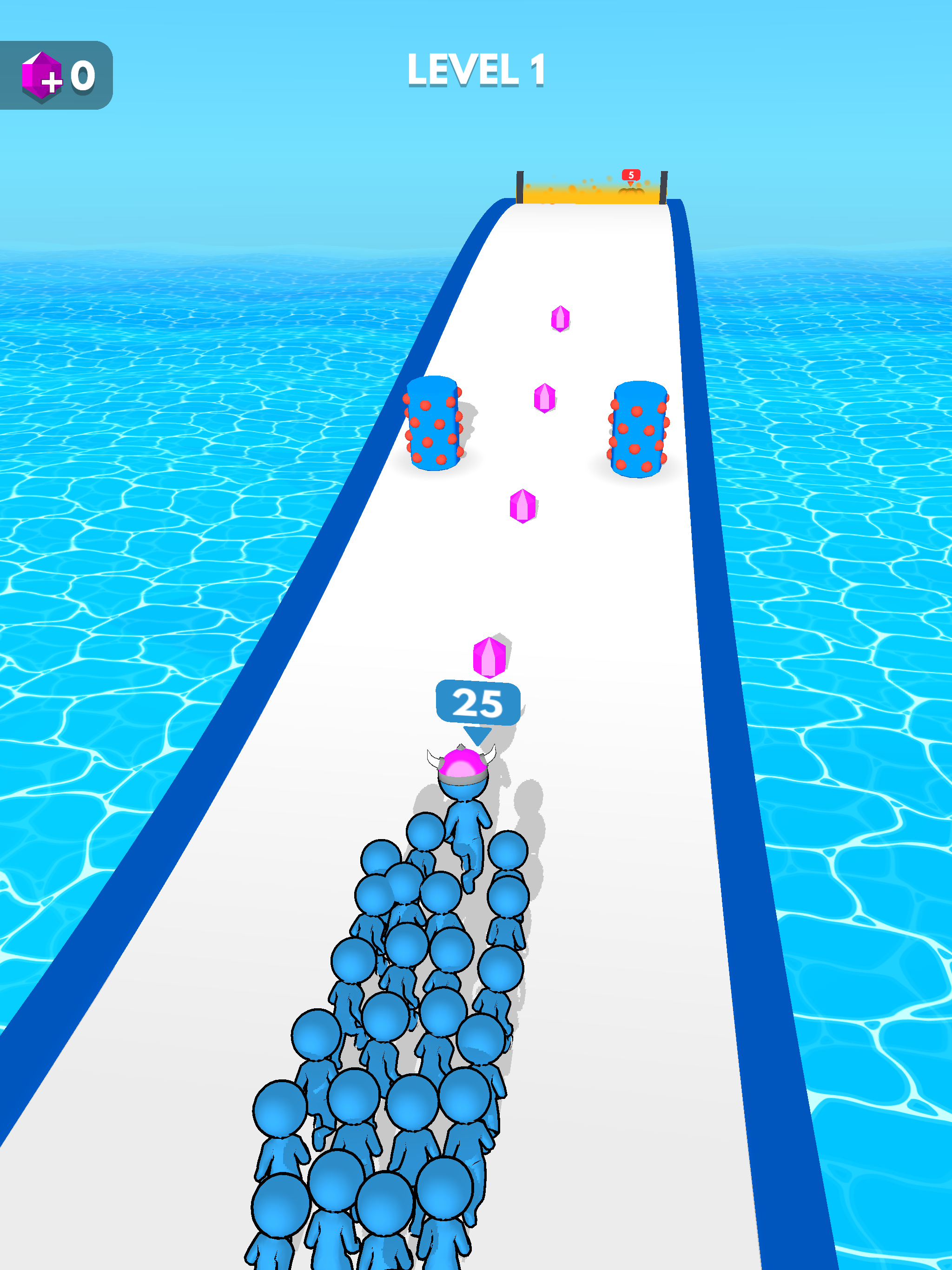Crowd Battle 3D Game Screenshot