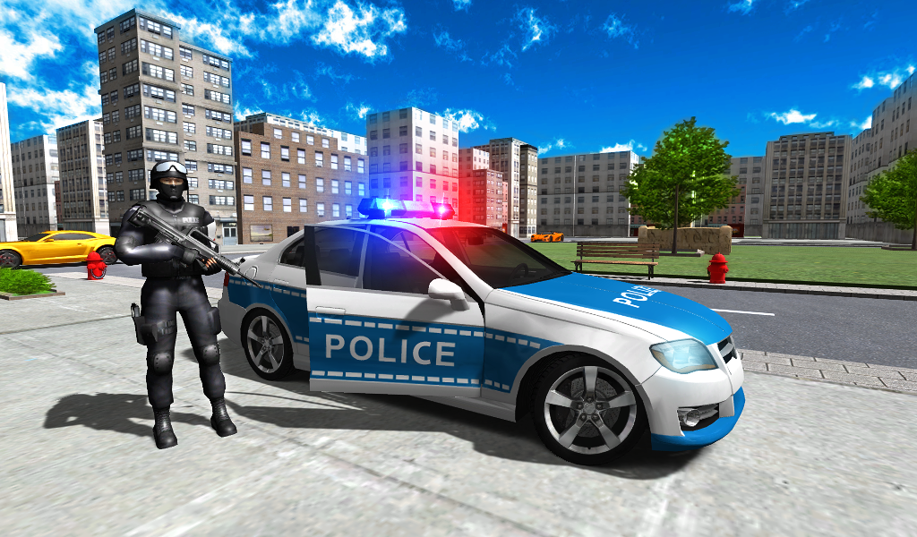 Police Car Driver City Game Screenshot