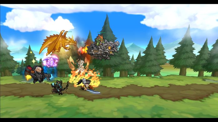 Screenshot of ちびっこヒーローズ - 放置系RPG
