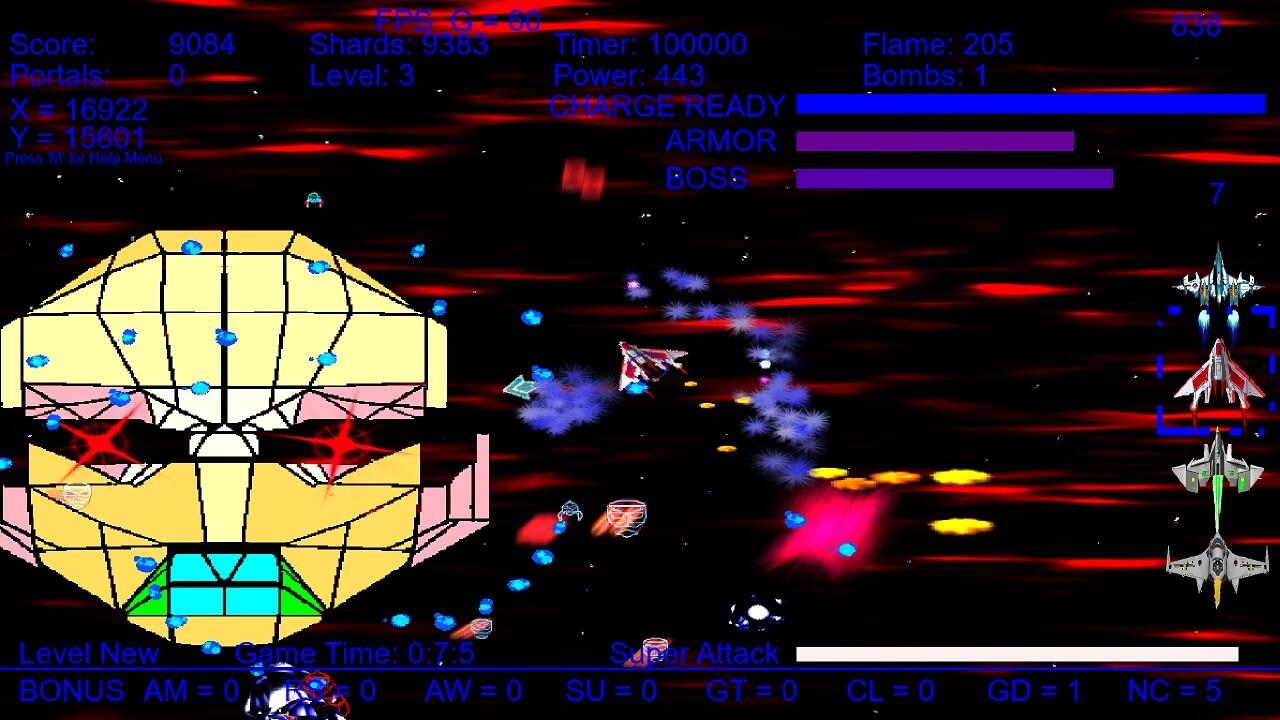 Screenshot of Asteroid King