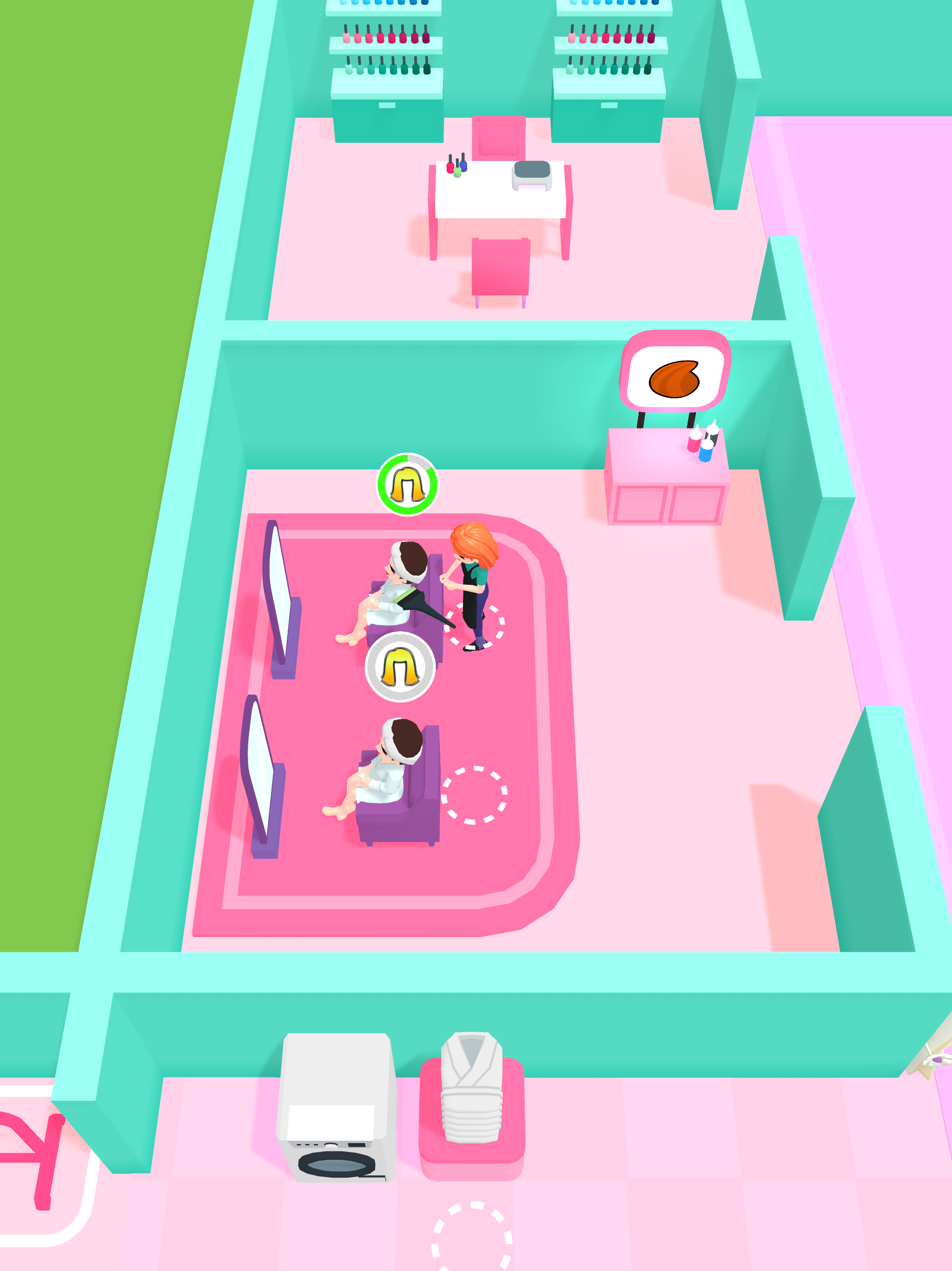 Beauty Salon Idle Game Screenshot