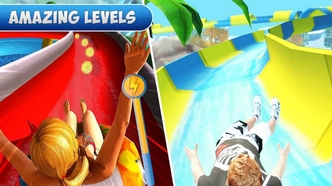 Aquapark: water slide race 2019 screenshot game