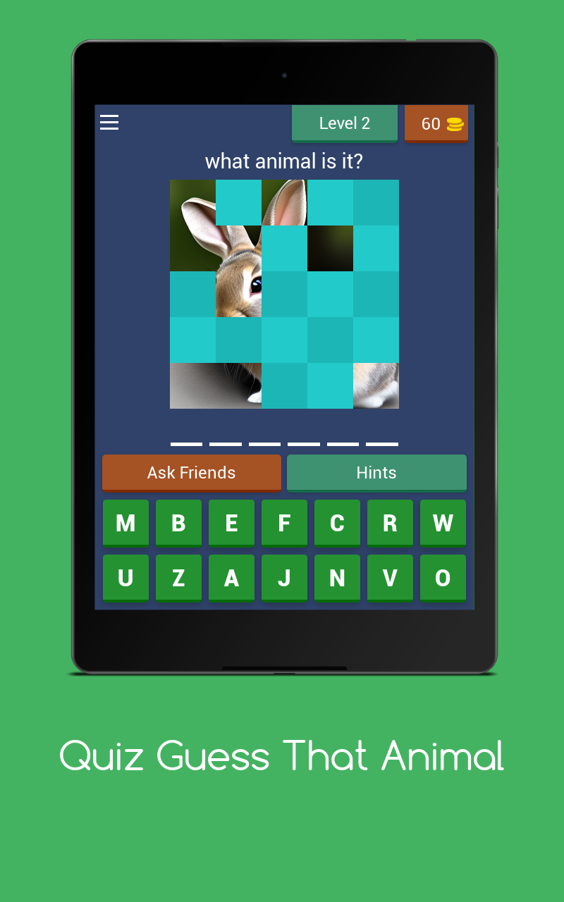 Quiz Guess That Animal Game Screenshot