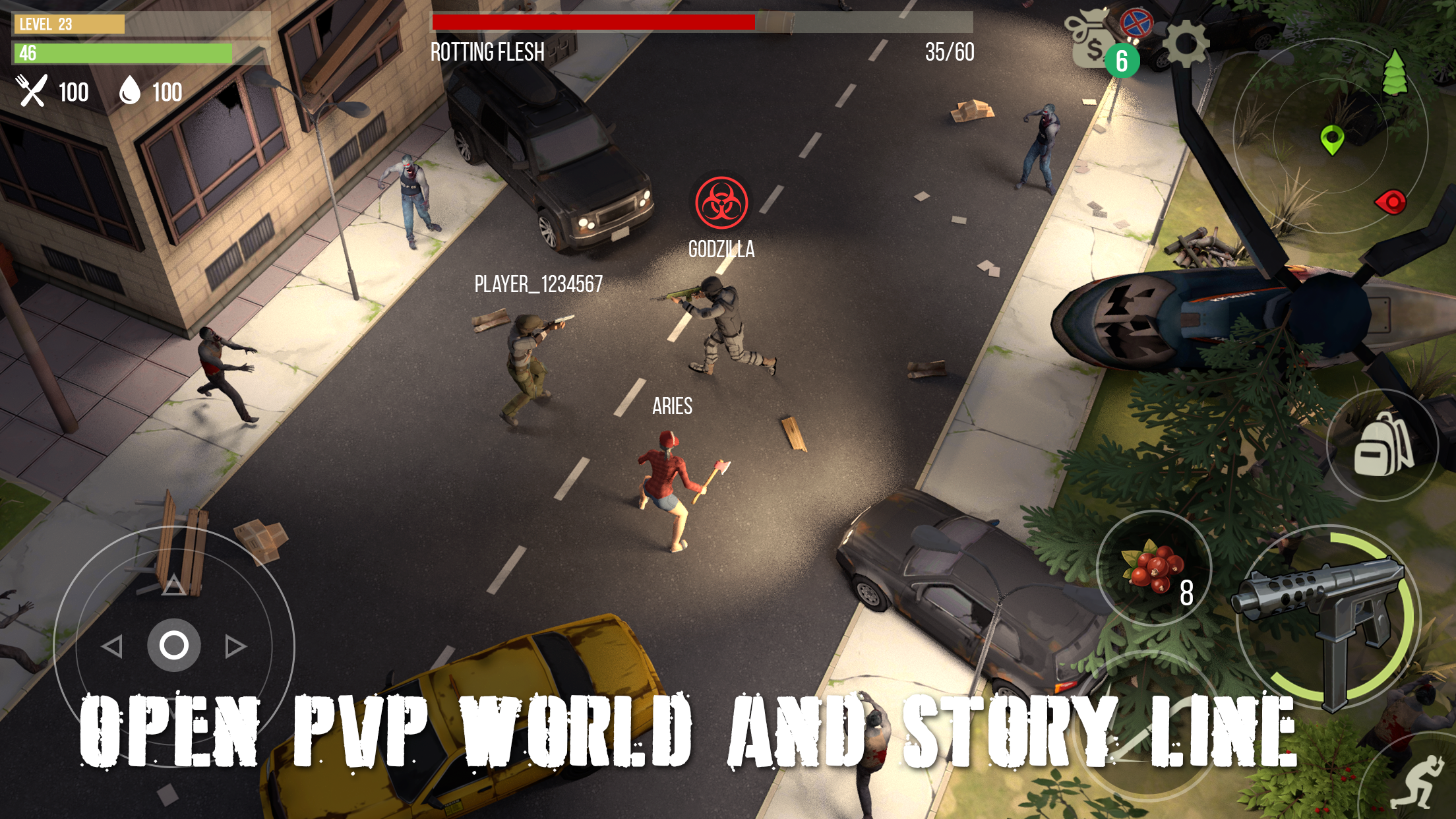 Prey Day: Zombie Survival Game Screenshot