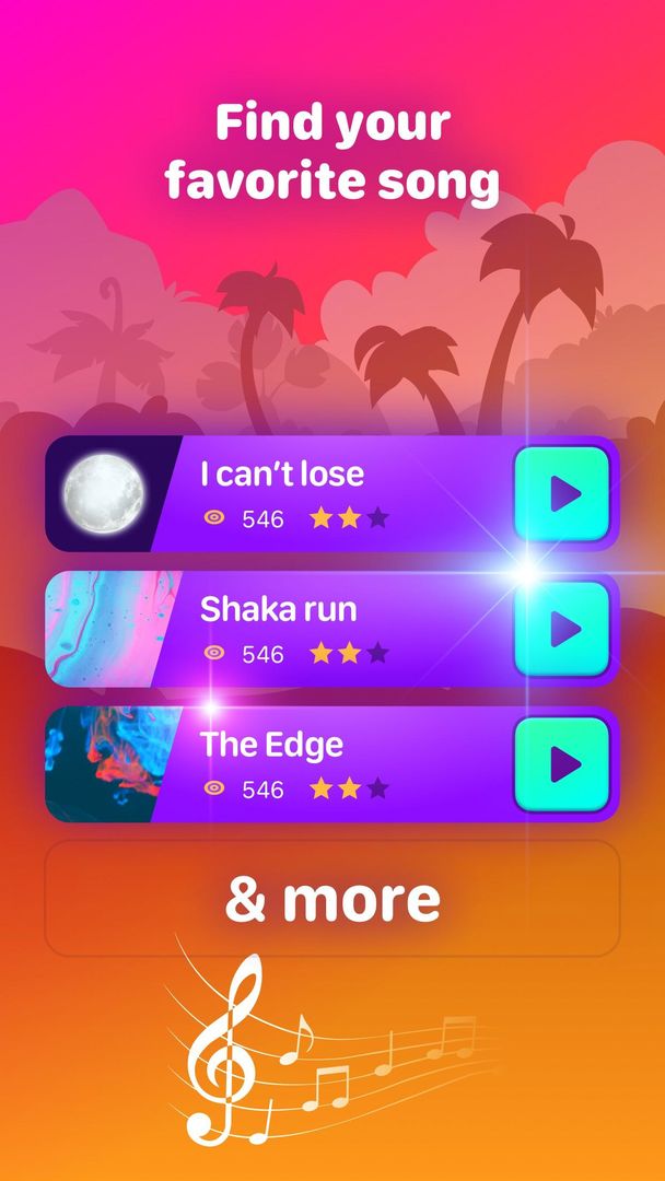 Screenshot of Music Tiles 4 - Piano Game