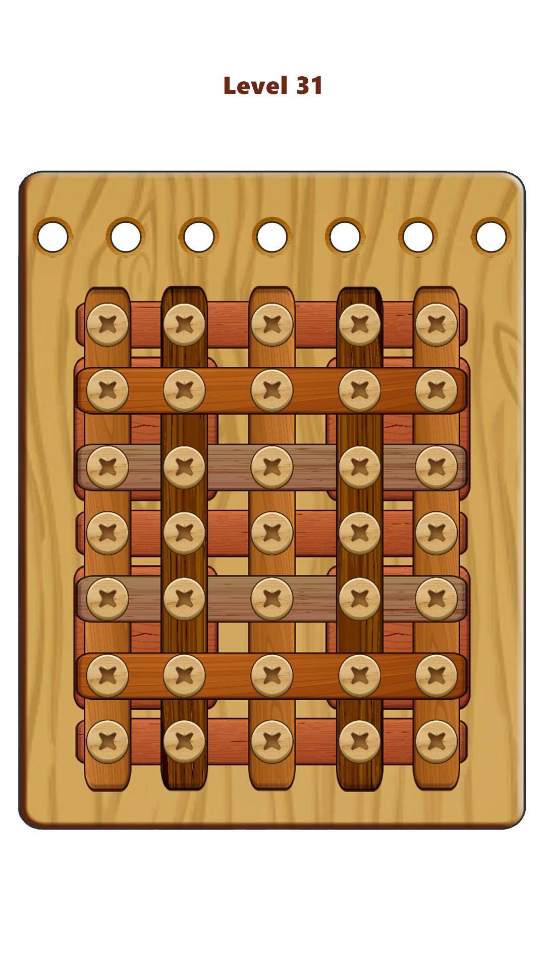 Wood Nuts & Bolts Puzzle Game Screenshot