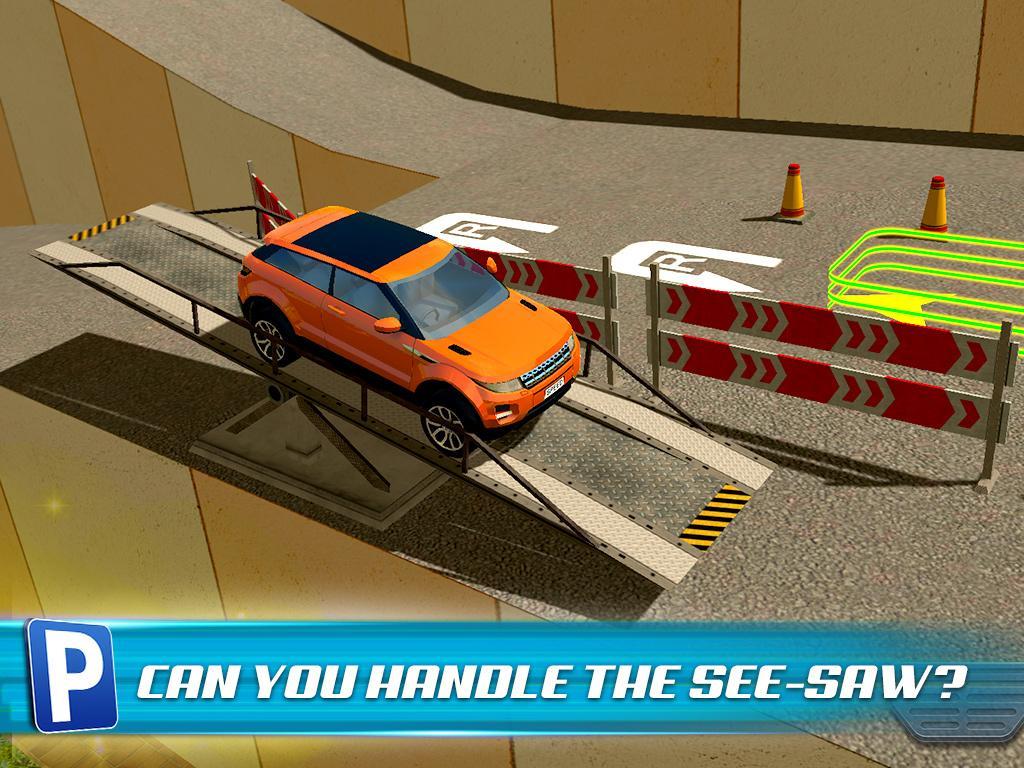 Obstacle Course Car Parking Game Screenshot