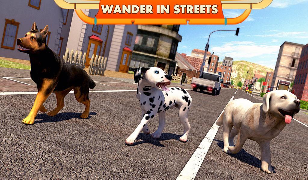 Street Dog Simulator 3D Game Screenshot