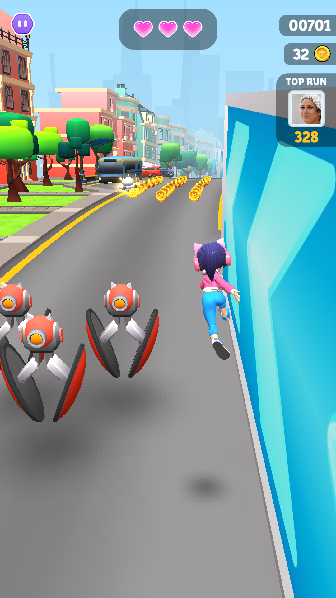 Parkour Rush Game Screenshot