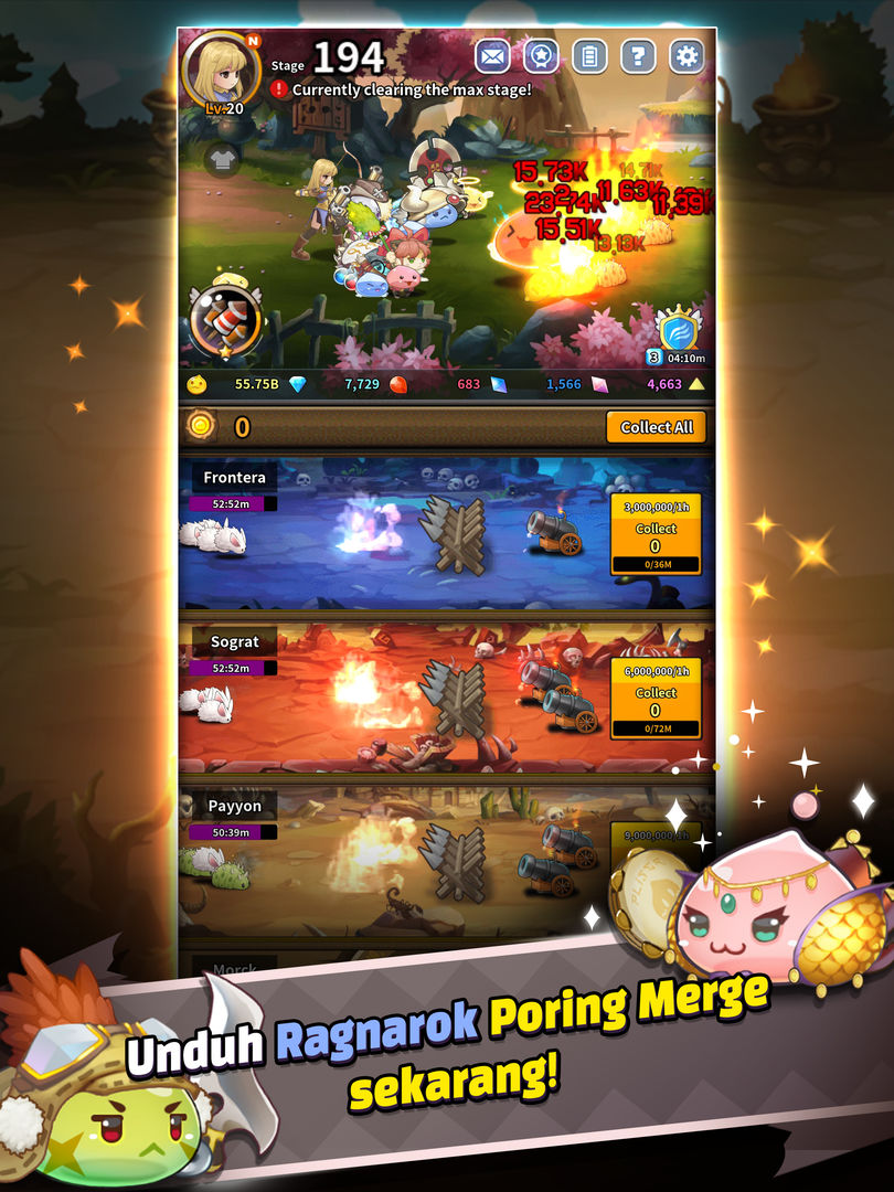 Ragnarok: Poring Merge screenshot game