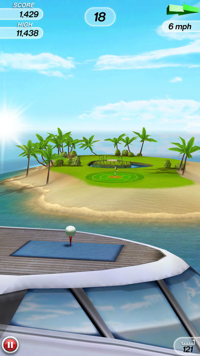 Flick Golf! screenshot game